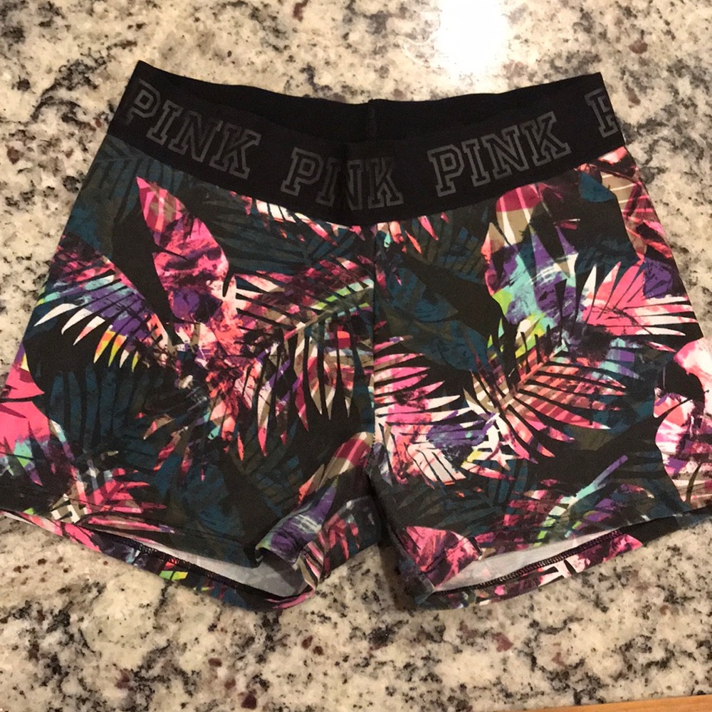 Pink Victoria’s Secret patterned shorts